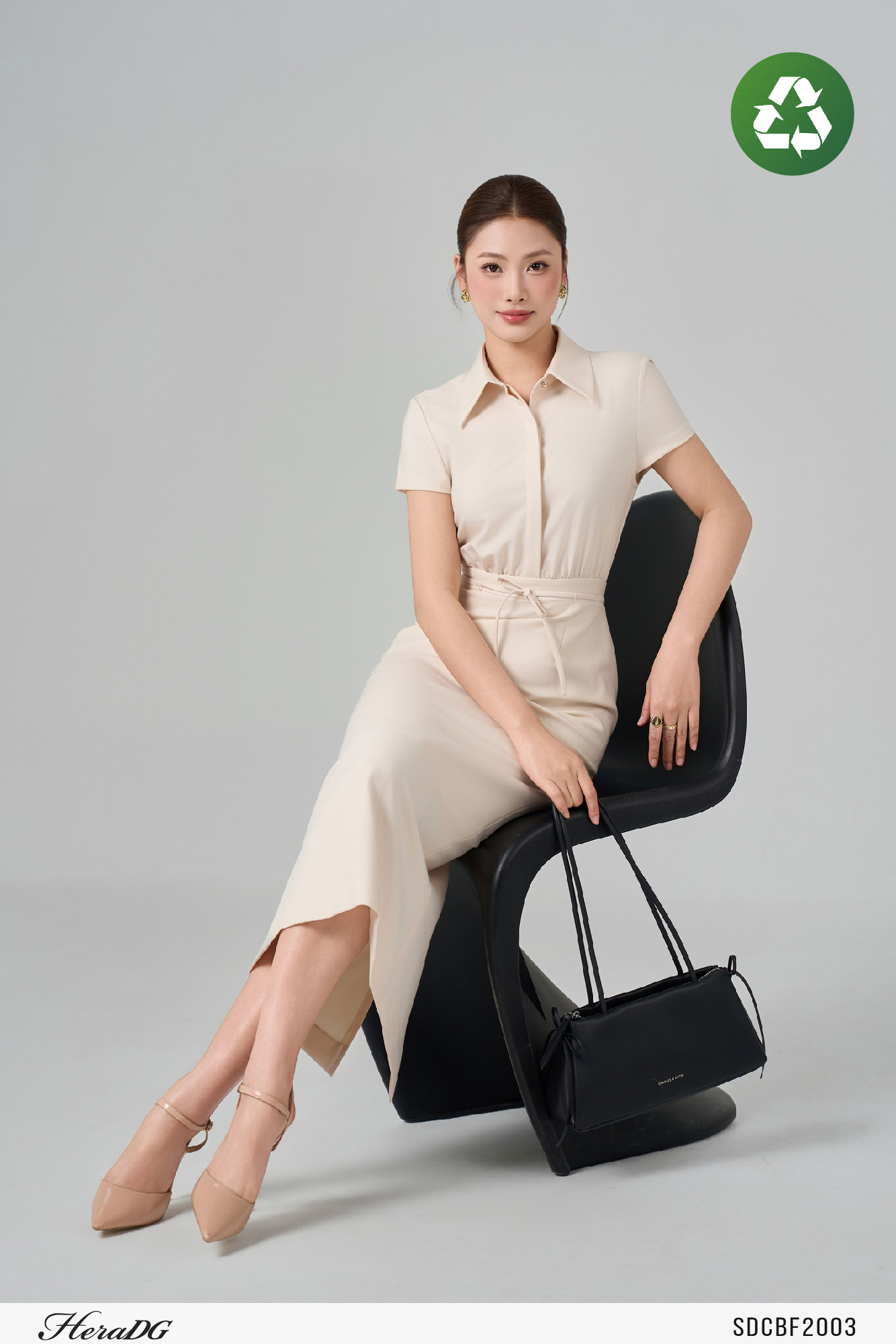 Ảnh của Đầm giả set vai xếp chờm